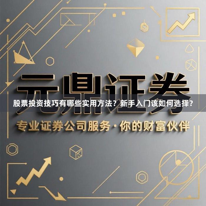 股票投资技巧有哪些实用方法？新手入门该如何选择？