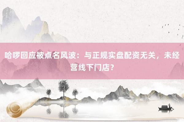 哈啰回应被点名风波：与正规实盘配资无关，未经营线下门店？