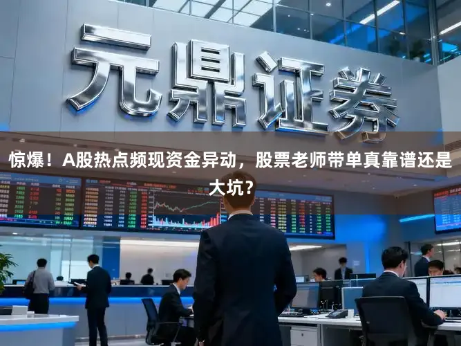 惊爆!A股热点频现资金异动,股票老师带单真靠谱还是大坑?