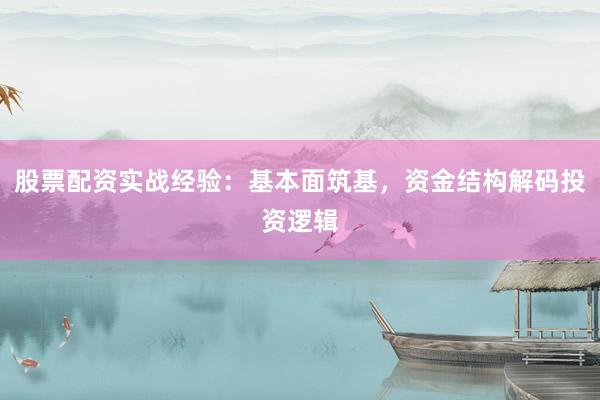 股票配资实战经验：基本面筑基，资金结构解码投资逻辑