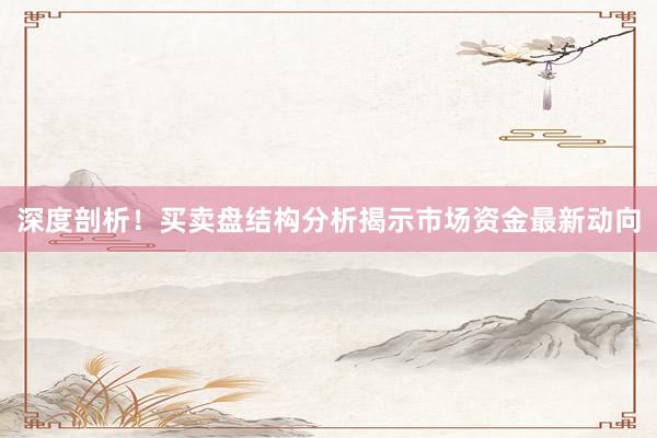 深度剖析！买卖盘结构分析揭示市场资金最新动向
