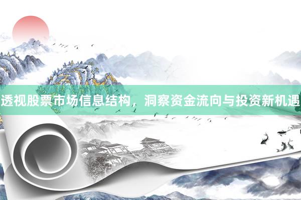 透视股票市场信息结构，洞察资金流向与投资新机遇