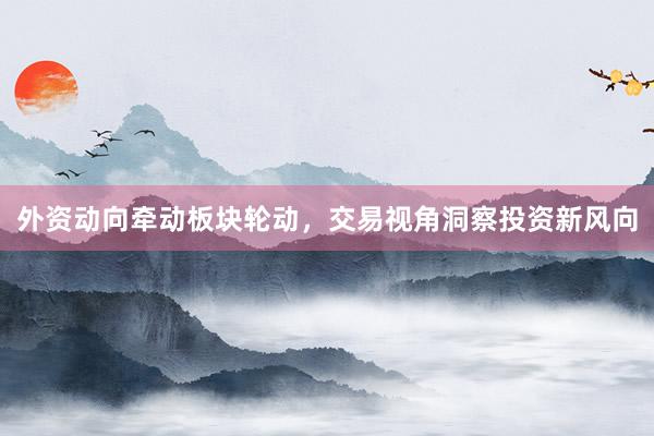 外资动向牵动板块轮动，交易视角洞察投资新风向