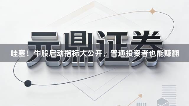 哇塞！牛股启动指标大公开，普通投资者也能赚翻